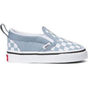 Vans  TD Slip-On V COLOR THEORY CHECKERBOARD DUSTY BLUE  instappers  kind Blauw