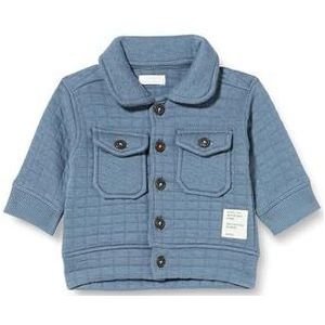 Noppies Bladenboro Cardigan voor jongens, jongens, lange mouwen, gebreid vest, Blue Mirage - N184, 80 cm
