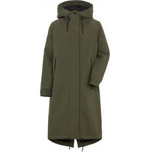 Didriksons Womens Alicia Parka Long 2 Lange jas (Dames |olijfgroen |waterdicht)