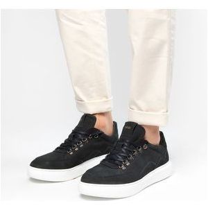 Manfield - Heren - Navy nubuck sneakers - Maat 44