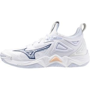 Mizuno WAVE MOMENTUM 3 Volleybalschoenen Wit/NavyPeony/PeachParfait Dames Maat 37