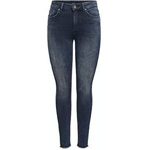 ONLY OnlCoral sl Skinny Fit Jeans voor dames, blauw en zwart denim, (L) B x 32L