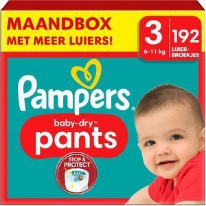 Pampers - Baby Dry Pants - Maat 3 - Maandbox - 192 luierbroekjes