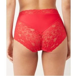 ten Cate Secrets naadloze maxislip met kant rood