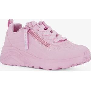 Skechers meisjes sneakers roze met rits - Maat 30 - Extra comfort - Memory Foam