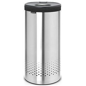 Brabantia Wasmand - met Deksel - 35 l - Matt Steel / Kunststof deksel