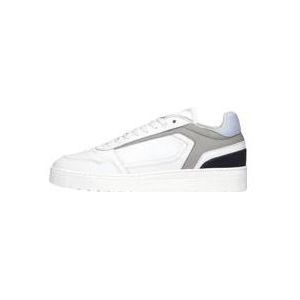 Nubikk Witte Leren Lage Sneaker , White , Heren , Maat: 40 EU