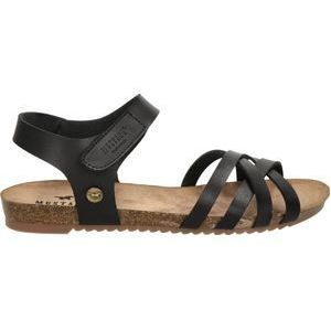 Mustang Sandalen Plat Sandalen Plat - zwart - Maat 37