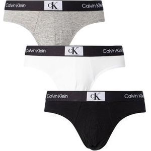 Calvin Klein Hipster Briefs (3-pack), heren slips, multicolor -  Maat: XS