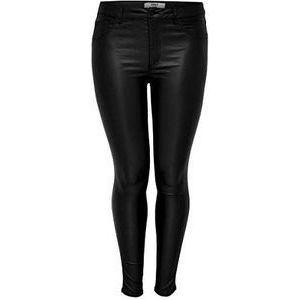 ONLY CARMAKOMA Coated Skinny Broek CARPUNK Zwart