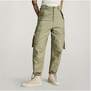 Cargo Broek Cropped Drawcord - Groen - Dames