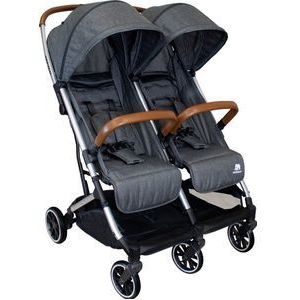 Deryan Luxe Rolo X2 Dubbele Buggy - Duo Buggy - Grijs