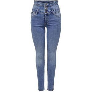 ONLY Onlhush Hw Corsage DNM Ana Skinny-fit-jeans voor dames, blauw (medium blue denim), (XL) W x 32L