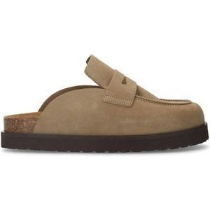 Sacha suède clogs taupe