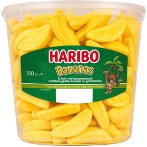 Haribo - Bananen Schuim - 1 Silo a 150 Stuks - Bananas - Snoep - Gesuikerd