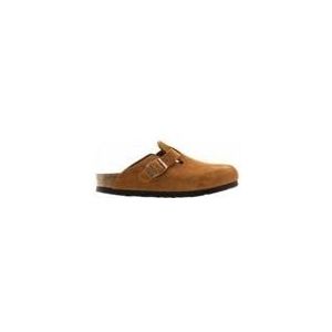 Klomp Birkenstock Unisex Boston Soft Footbed Suede Mink Narrow-Schoenmaat 39