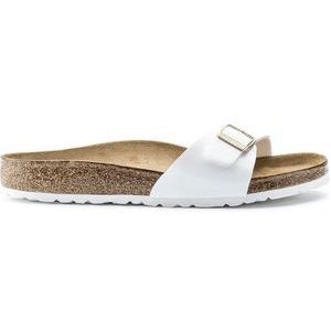 Birkenstock Madrid Dames Slippers White Patent Regular-fit | Wit | Imitatieleer | Maat 41 | 1005309