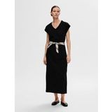 Selected Essential Sleveless Long Dress Zwart XS Vrouw