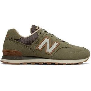 New Balance Unisex 574 in Groente, Leather, Maat 41.5