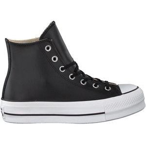 Converse Chuck Taylor All Star Lift Hi Sneakers - Leren Sneaker - Dames - Zwart - Maat 41,5