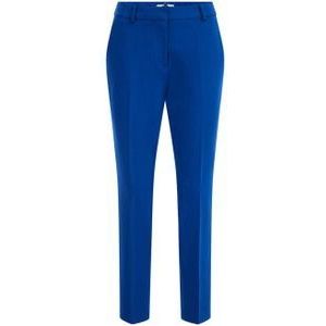 WE Fashion tapered fit pantalon blauw