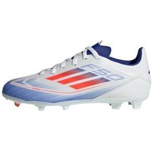 adidas F50 League Football Boots Ground, FTWR White/Solar Red/Lucid Blue, maat 33 1/2, wit/rood/blauw (Ftwr White Solar Red Lucid Blue), 33.5 EU