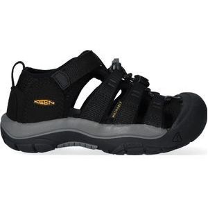 Keen Newport H2 Younger Kids Sandalen Black/Keen Yellow | Zwart | Polyester | Maat 27/28 | K1022824