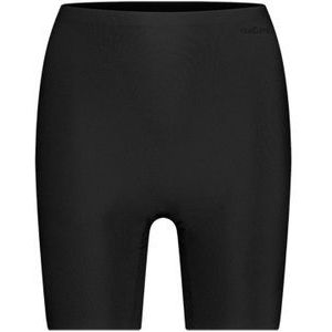 high waist long shorts zwart