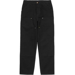 Carhartt - Broeken - Double Knee Pant Black Rinsed voor Heren van Katoen - Maat 32 - Zwart