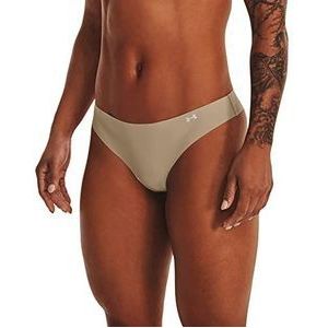Under Armour Dames Ps Thong 3-pack ondergoed, (249) beige/beige/wit, M