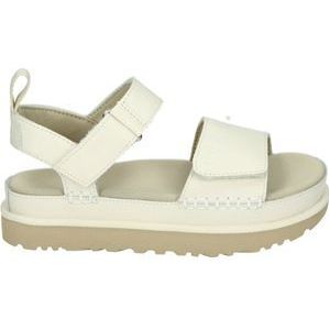 UGG GOLDENSTAR W - Sandalen met hakDames Sandalen - Kleur: Wit/beige - Maat: 37