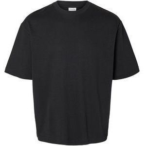 Selected Oscar Relax Fit Short Sleeve T-shirt Zwart XL Man