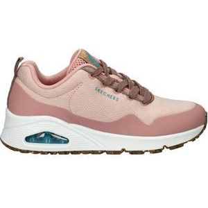 Skechers Uno - Pla-Knit Sneakers Laag - roze - Maat 41