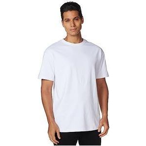 Urban Classics Heren T-shirt Heavy Oversized Tee met overgesneden schouders, van dikke jersey-stof, verkrijgbaar in meer dan 10 kleuren, maat S tot 5XL, wit, 4XL