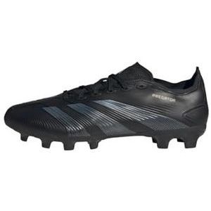 adidas Predator League voetbalschoenen, uniseks, multiground multi-grondschoenen, Core Zwart Carbon Goud Met, 41 1/3 EU