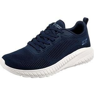 Skechers Dames Bobs Squad Chaos Face Off Sneaker, Navy Engineered Knit, 37.5 EU