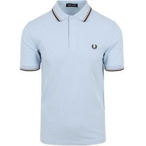 Fred Perry - Polo M3600 Lichtblauw V02 - Slim-fit - Heren Poloshirt Maat XXL