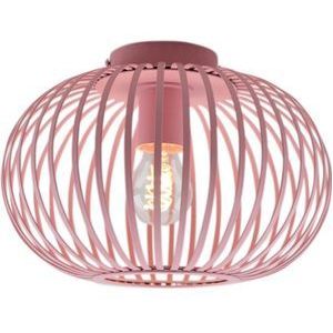 Olucia Lieve - Plafondlamp - Roze - E27