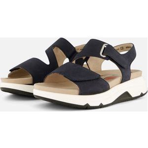 Gabor Rollingsoft Sandalen blauw Nubuck - Dames - Maat 38