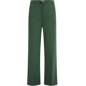 WE Fashion Straight Fit Pantalon Groen