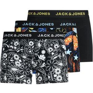 Jack & Jones 3-Pack heren boxershort - Skull Black/Black - L.