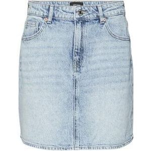 VERO MODA Vmtessa Hr Short DNM Skirt Mix Ga Noos Jeansrok voor dames, lichtblauw, XL