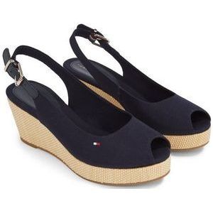 Tommy Hilfiger Sandaaltjes ICONIC ELBA SLING BACK WEDGE