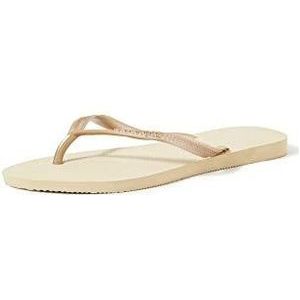 Havaianas Slim Meisjes Slippers - Grey/Light Golden - Maat 31/32