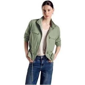 STREET ONE Dames A212176 mousseline jas, Soft Moss Green, 42, Soft Moss Green, 42