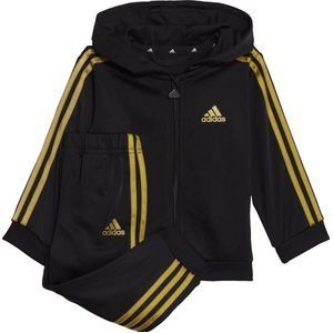 adidas Sportswear Essentials Shiny Trainingspak met Capuchon - Kinderen - Zwart- 74