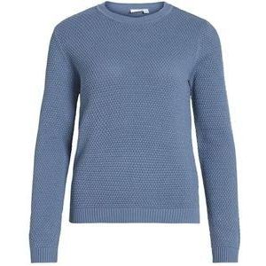 Vila Vrouwelijke gebreide trui, basic, Coronet Blue, XL