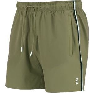 HUGO BOSS Iconic swim shorts, heren zwembroek, beige -  Maat: M