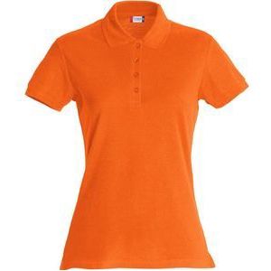 Clique Basic Polo Women 028231 - Diep Oranje - XS