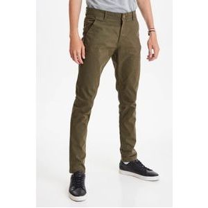 Blend slim fit chino olijfgroen